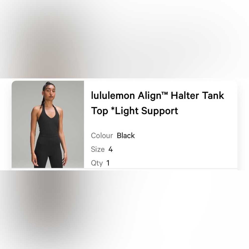 Lululemon Athletica Black Sleeveless Tank Top